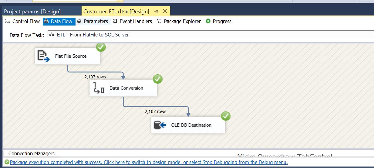 Designing A Simple Ssis Package Using Sql Server 2016 4043